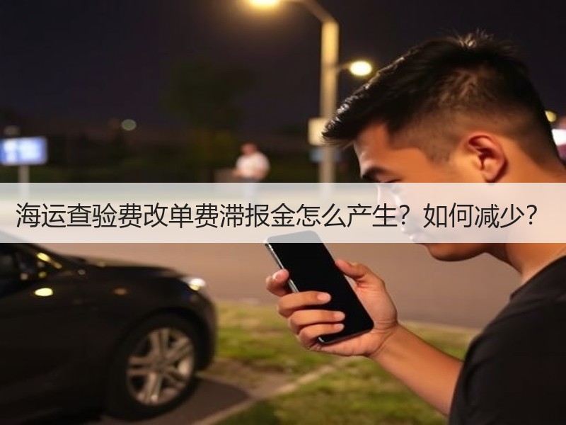 海运查验费改单费滞报金怎么产生？如何减少？
