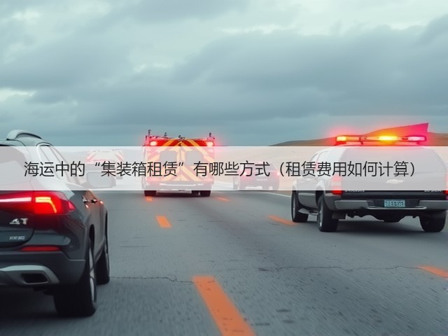 海运中的“集装箱租赁”有哪些方式(租赁费用如何计算)(图2) 海运中的“集装箱租赁”有哪些方式(租赁费用如何计算)(图2)