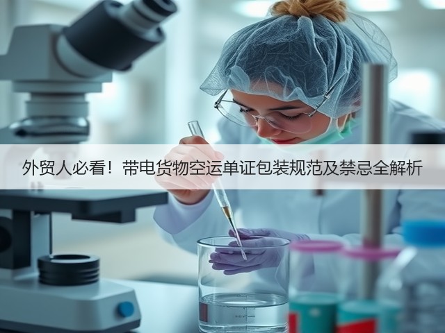 外贸人必看!带电货物空运单证包装规范及禁忌全解析(图3) 外贸人必看!带电货物空运单证包装规范及禁忌全解析(图3)
