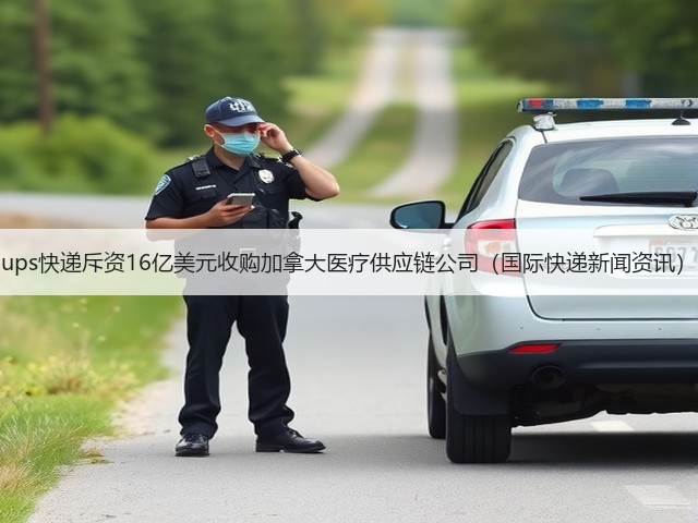 ups快递斥资16亿美元收购加拿大医疗供应链公司（国际快递新闻资讯）(图1)
