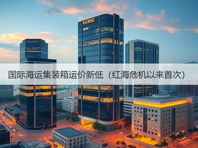 国际海运集装箱运价新低(红海危机以来首次)(图3) 国际海运集装箱运价新低(红海危机以来首次)(图3)