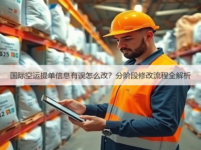 国际空运提单信息有误怎么改?分阶段修改流程全解析(图3) 国际空运提单信息有误怎么改?分阶段修改流程全解析(图3)