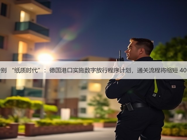 告别 “纸质时代”:德国港口实施数字放行程序计划,通关流程将缩短 40%(图1) 告别 “纸质时代”:德国港口实施数字放行程序计划,通关流程将缩短 40%(图1)