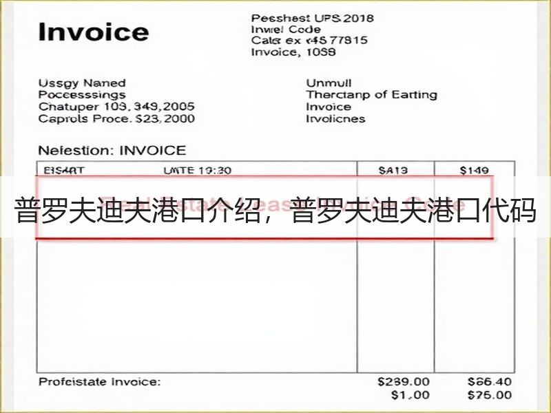普罗夫迪夫港口介绍，普罗夫迪夫港口代码