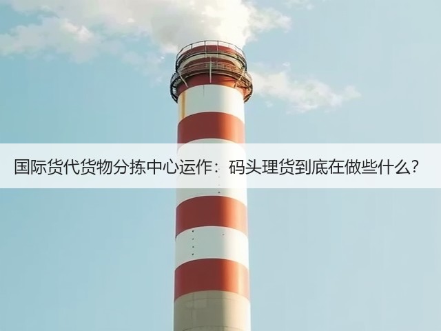 国际货代货物分拣中心运作：码头理货到底在做些什么？(图1)