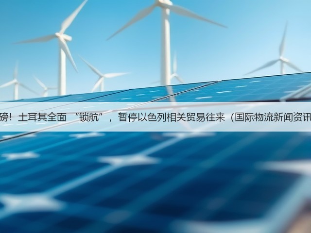 重磅!土耳其全面 “锁航”,暂停以色列相关贸易往来(国际物流新闻资讯)(图1) 重磅!土耳其全面 “锁航”,暂停以色列相关贸易往来(国际物流新闻资讯)(图1)