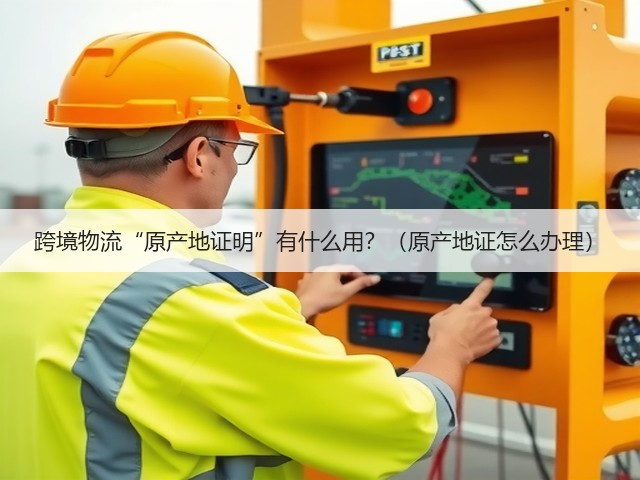 跨境物流“原产地证明”有什么用?(原产地证怎么办理)(图2) 跨境物流“原产地证明”有什么用?(原产地证怎么办理)(图2)