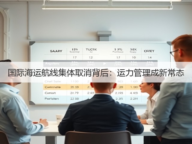国际海运航线集体取消背后：运力管理成新常态(图1)