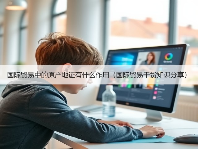 国际贸易中的原产地证有什么作用(国际贸易干货知识分享)(图1) 国际贸易中的原产地证有什么作用(国际贸易干货知识分享)(图1)