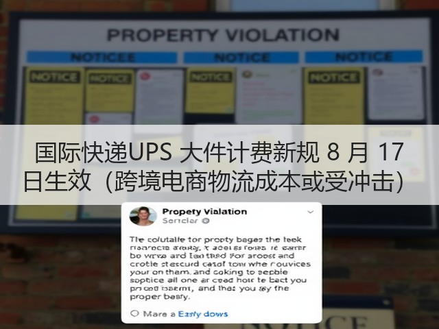 国际快递UPS 大件计费新规 8 月 17 日生效(跨境电商物流成本或受冲击)(图1) 国际快递UPS 大件计费新规 8 月 17 日生效(跨境电商物流成本或受冲击)(图1)