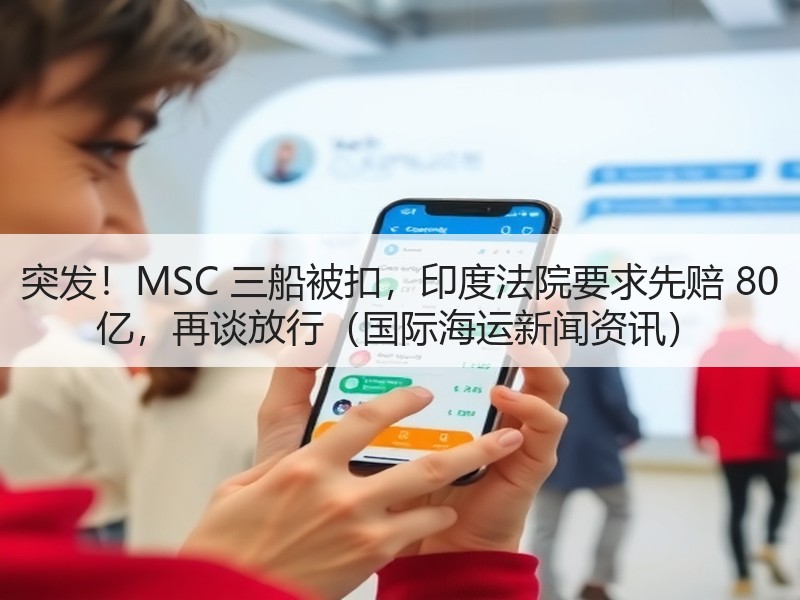 突发!MSC 三船被扣,印度法院要求先赔 80 亿,再谈放行(国际海运新闻资讯) 突发!MSC 三船被扣,印度法院要求先赔 80 亿,再谈放行(国际海运新闻资讯)