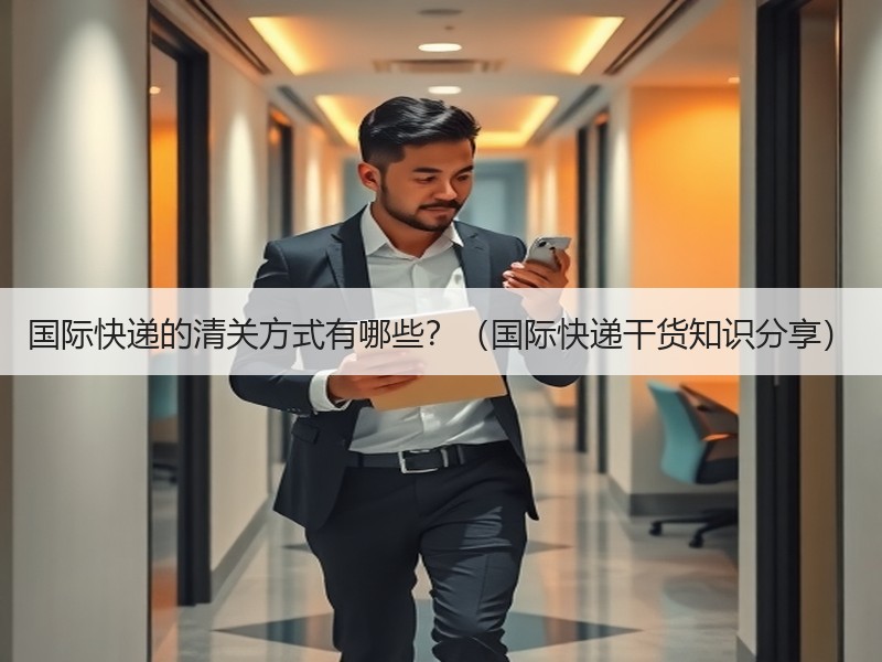 国际快递的清关方式有哪些？（国际快递干货知识分享）