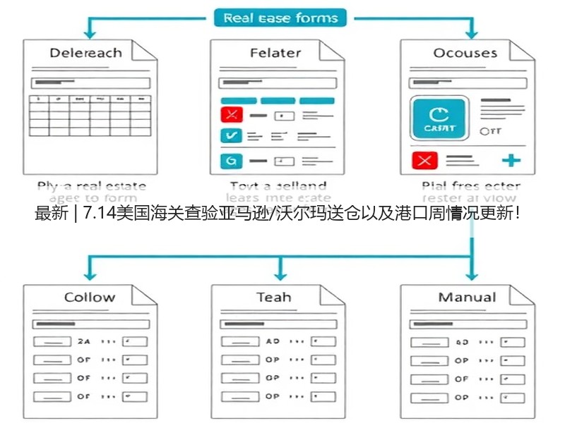 最新 | 7.14美国海关查验亚马逊/沃尔玛送仓以及港口周情况更新! 最新 | 7.14美国海关查验亚马逊/沃尔玛送仓以及港口周情况更新!