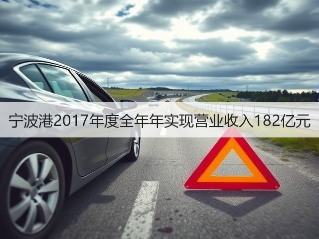 宁波港2017年度全年年实现营业收入182亿元(图2) 宁波港2017年度全年年实现营业收入182亿元(图2)