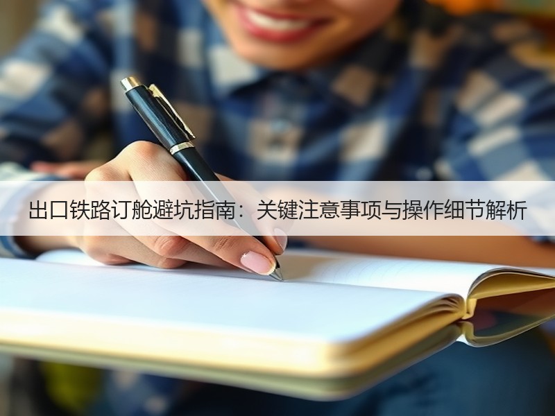 出口铁路订舱避坑指南:关键注意事项与操作细节解析 出口铁路订舱避坑指南:关键注意事项与操作细节解析