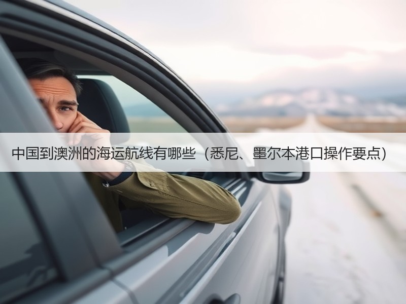 中国到澳洲的海运航线有哪些（悉尼、墨尔本港口操作要点）