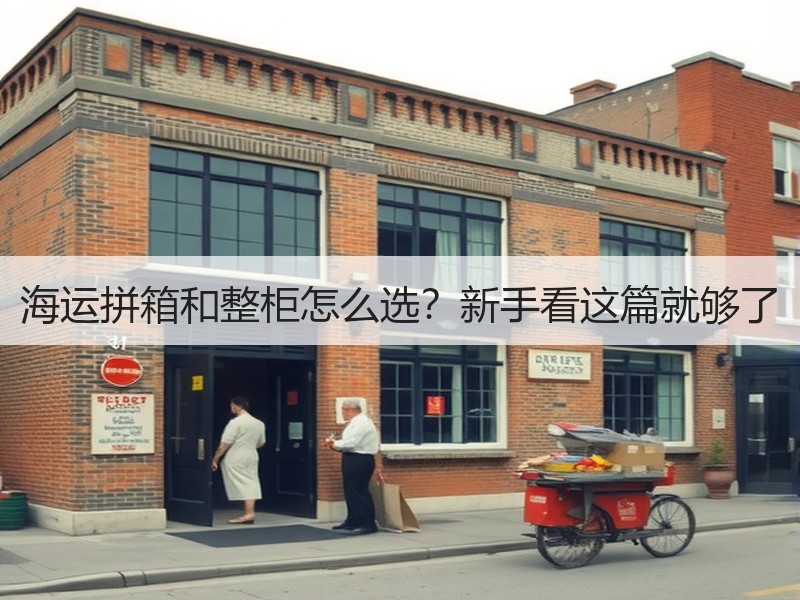 海运拼箱和整柜怎么选？新手看这篇就够了