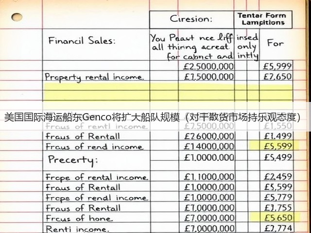 美国国际海运船东Genco将扩大船队规模（对干散货市场持乐观态度）(图2)