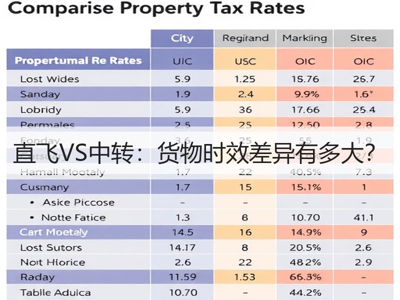 直飞VS中转：货物时效差异有多大？