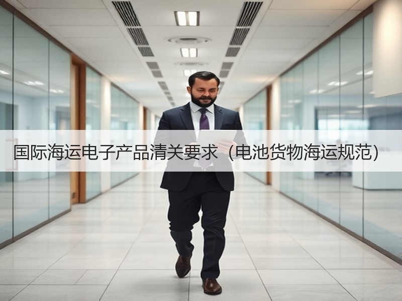 国际海运电子产品清关要求（电池货物海运规范）