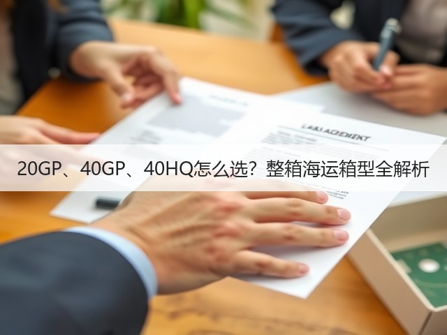 20GP、40GP、40HQ怎么选?整箱海运箱型全解析(图1) 20GP、40GP、40HQ怎么选?整箱海运箱型全解析(图1)