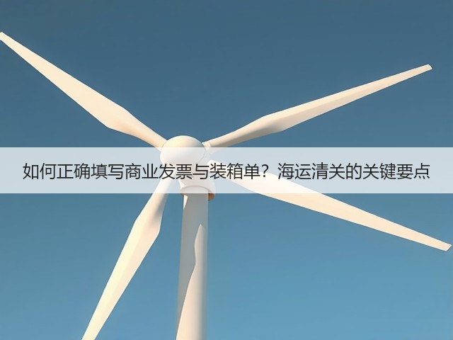 如何正确填写商业发票与装箱单?海运清关的关键要点(图3) 如何正确填写商业发票与装箱单?海运清关的关键要点(图3)