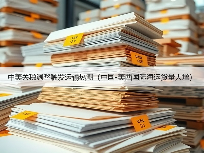 中美关税调整触发运输热潮（中国-美西国际海运货量大增）
