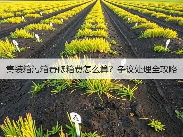 集装箱污箱费修箱费怎么算?争议处理全攻略(图2) 集装箱污箱费修箱费怎么算?争议处理全攻略(图2)