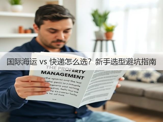 国际海运 vs 快递怎么选？新手选型避坑指南(图1)