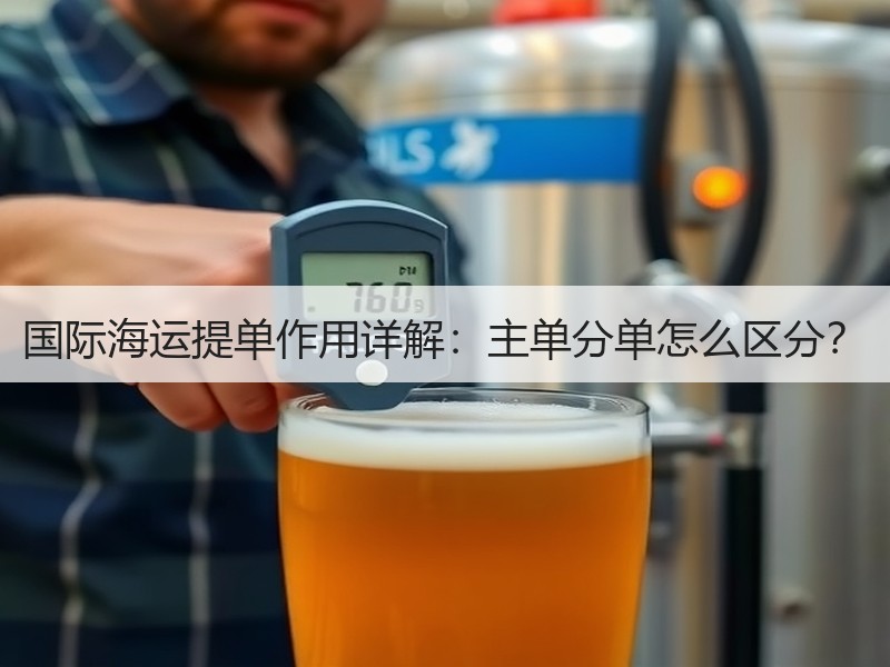 国际海运提单作用详解：主单分单怎么区分？