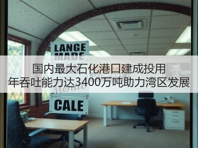 国内最大石化港口建成投用 年吞吐能力达3400万吨助力湾区发展(图3) 国内最大石化港口建成投用 年吞吐能力达3400万吨助力湾区发展(图3)