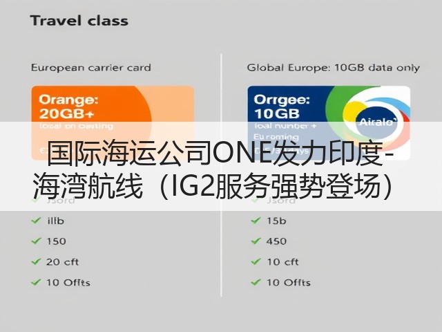 国际海运公司ONE发力印度-海湾航线(IG2服务强势登场)(图1) 国际海运公司ONE发力印度-海湾航线(IG2服务强势登场)(图1)