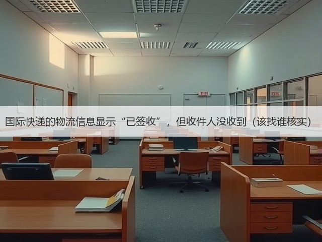 国际快递的物流信息显示“已签收”,但收件人没收到(该找谁核实)(图3) 国际快递的物流信息显示“已签收”,但收件人没收到(该找谁核实)(图3)