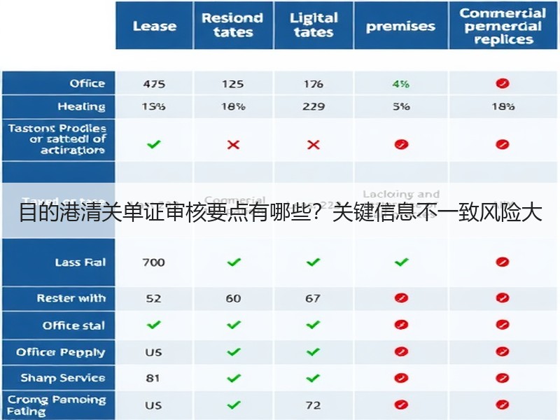 目的港清关单证审核要点有哪些？关键信息不一致风险大