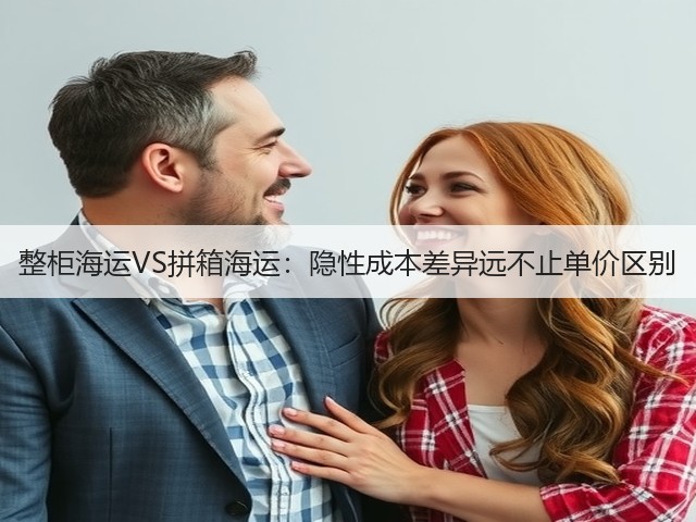 整柜海运VS拼箱海运:隐性成本差异远不止单价区别(图1) 整柜海运VS拼箱海运:隐性成本差异远不止单价区别(图1)
