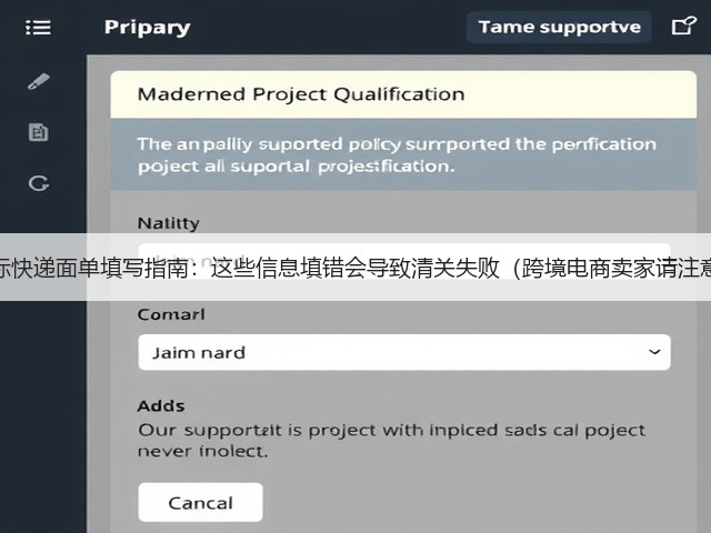 国际快递面单填写指南:这些信息填错会导致清关失败(跨境电商卖家请注意)(图1) 国际快递面单填写指南:这些信息填错会导致清关失败(跨境电商卖家请注意)(图1)