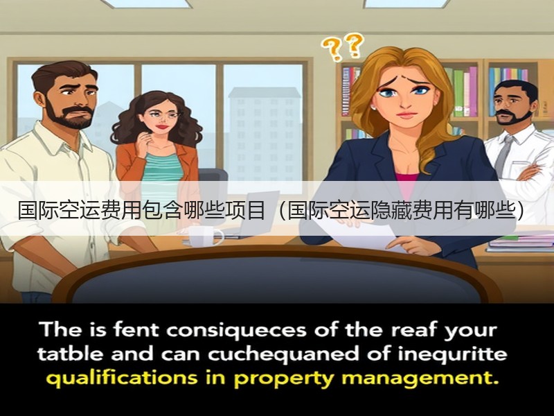 国际空运费用包含哪些项目（国际空运隐藏费用有哪些）
