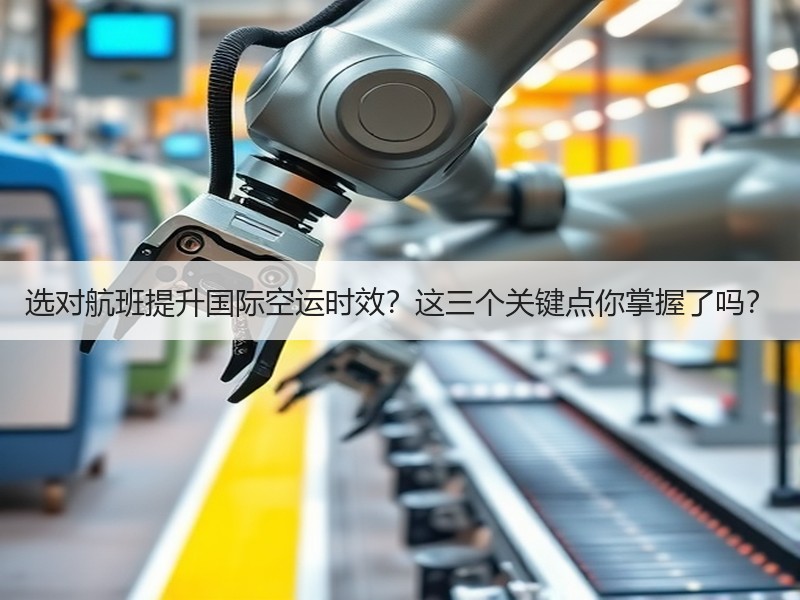 选对航班提升国际空运时效？这三个关键点你掌握了吗？
