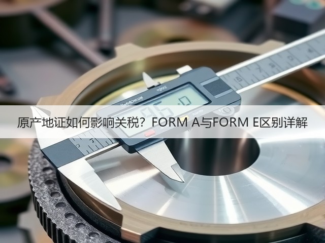 原产地证如何影响关税？FORM A与FORM E区别详解(图2)