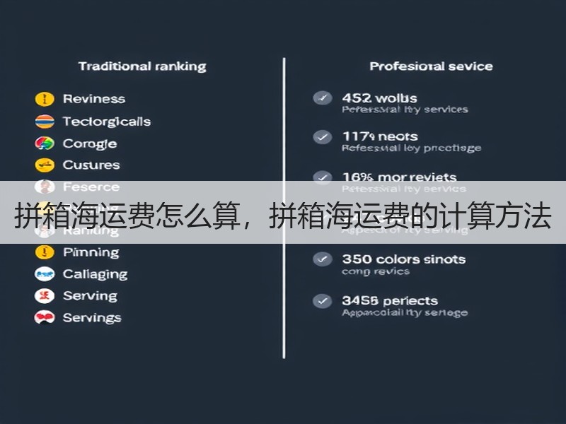 拼箱海运费怎么算，拼箱海运费的计算方法