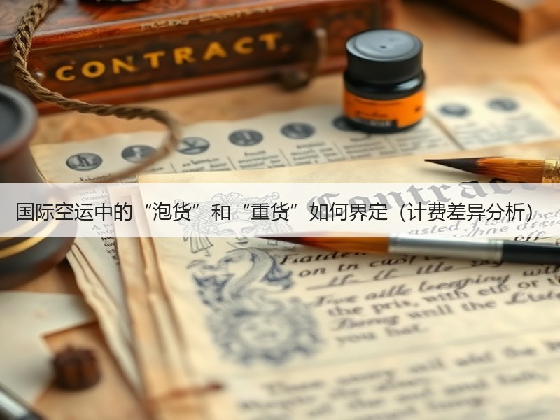 国际空运中的“泡货”和“重货”如何界定（计费差异分析）