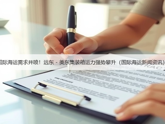 国际海运需求井喷!远东 - 美东集装箱运力强势攀升(国际海运新闻资讯)(图1) 国际海运需求井喷!远东 - 美东集装箱运力强势攀升(国际海运新闻资讯)(图1)