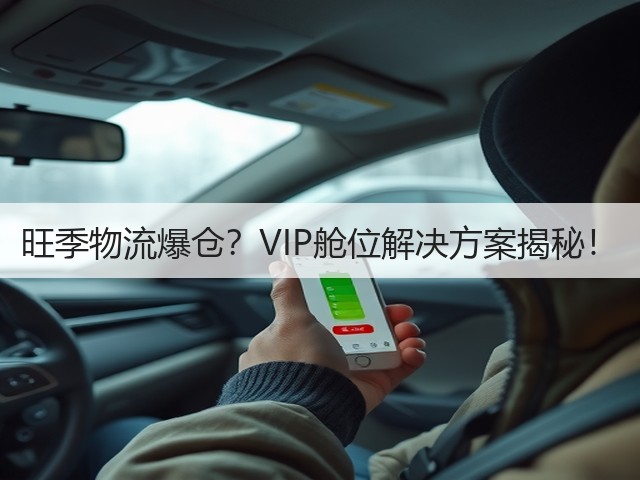 旺季物流爆仓?VIP舱位解决方案揭秘!(图2) 旺季物流爆仓?VIP舱位解决方案揭秘!(图2)