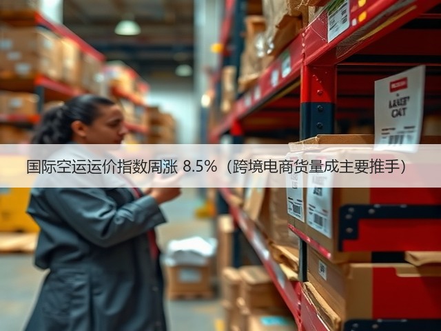 国际空运运价指数周涨 8.5%(跨境电商货量成主要推手)(图1) 国际空运运价指数周涨 8.5%(跨境电商货量成主要推手)(图1)