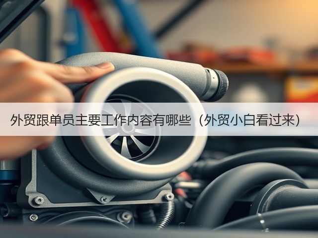 外贸跟单员主要工作内容有哪些(外贸小白看过来)(图3) 外贸跟单员主要工作内容有哪些(外贸小白看过来)(图3)