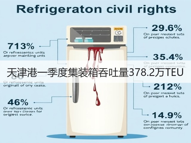 天津港一季度集装箱吞吐量378.2万TEU(图2) 天津港一季度集装箱吞吐量378.2万TEU(图2)