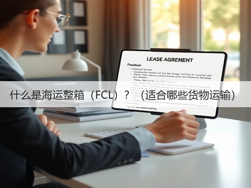 什么是海运整箱（FCL）？（适合哪些货物运输）