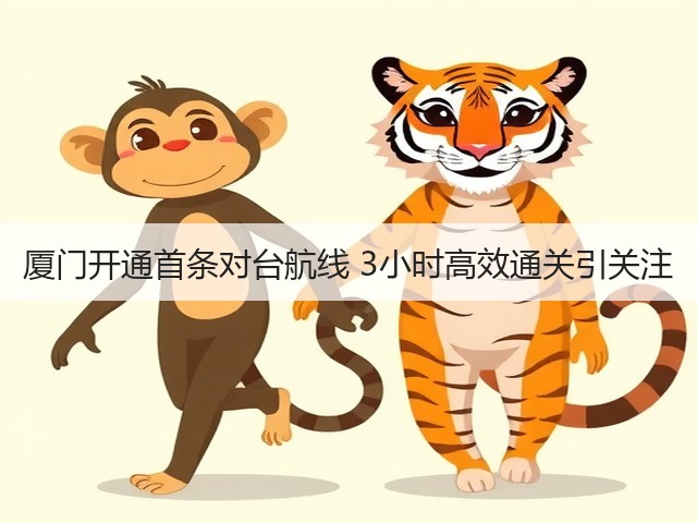 厦门开通首条对台航线 3小时高效通关引关注(图1)