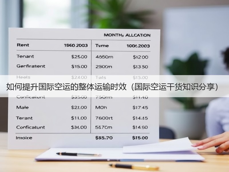 如何提升国际空运的整体运输时效（国际空运干货知识分享）