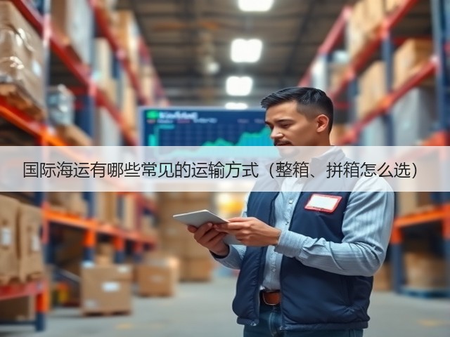 国际海运有哪些常见的运输方式(整箱、拼箱怎么选)(图2) 国际海运有哪些常见的运输方式(整箱、拼箱怎么选)(图2)